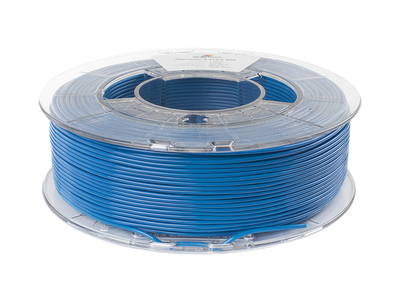 Spectrum Filaments TPU S-Flex 90A PACIFIC BLUE 0.25kg 1.75mm 2 Spectrum Filaments TPU S-Flex 90A PACIFIC BLUE 0.25kg 1.75mm - Billede 2