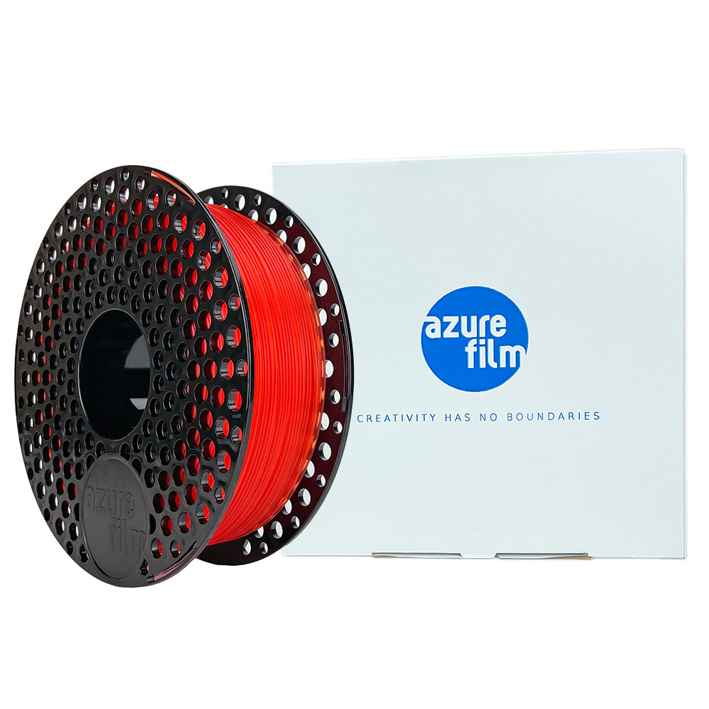 Azurefilm PLA Red Transparent 1,75 mm 1kg 2 Azurefilm PLA Red Transparent 1,75 mm 1kg - Billede 2