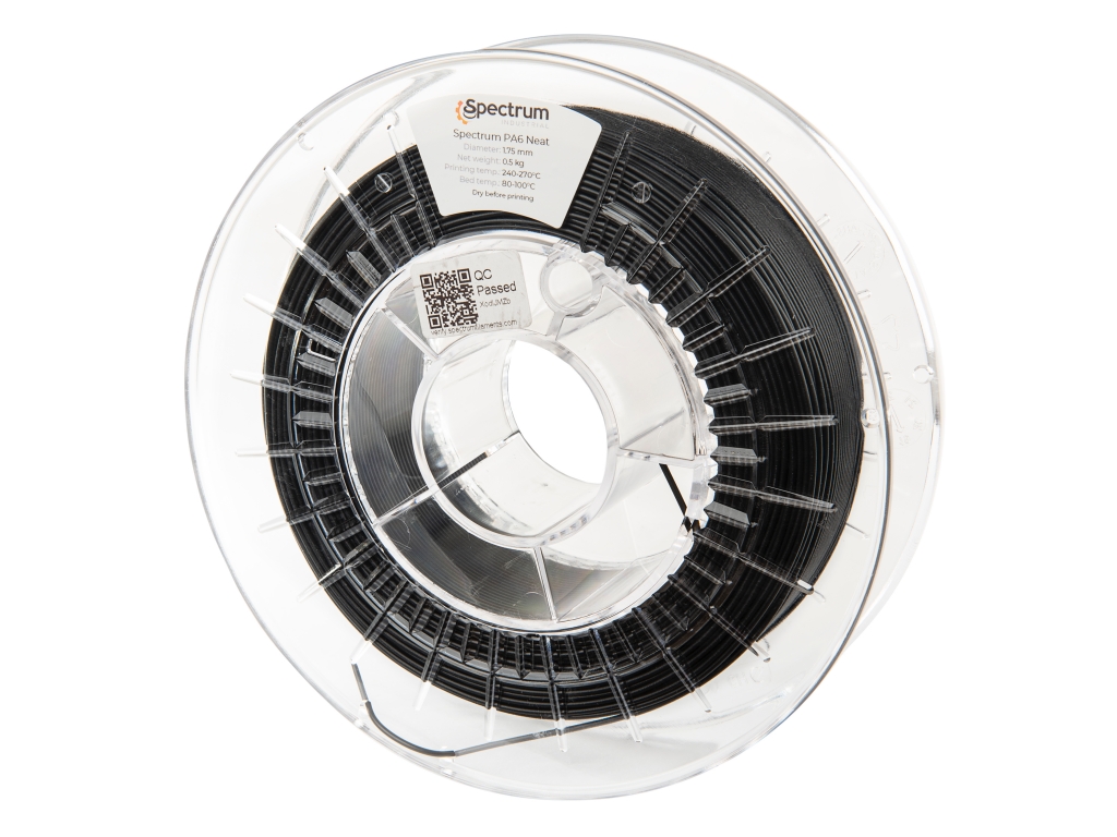 Spectrum Filaments PA6 Neat 1.75mm BLACK 0.75kg 1 Spectrum Filaments PA6