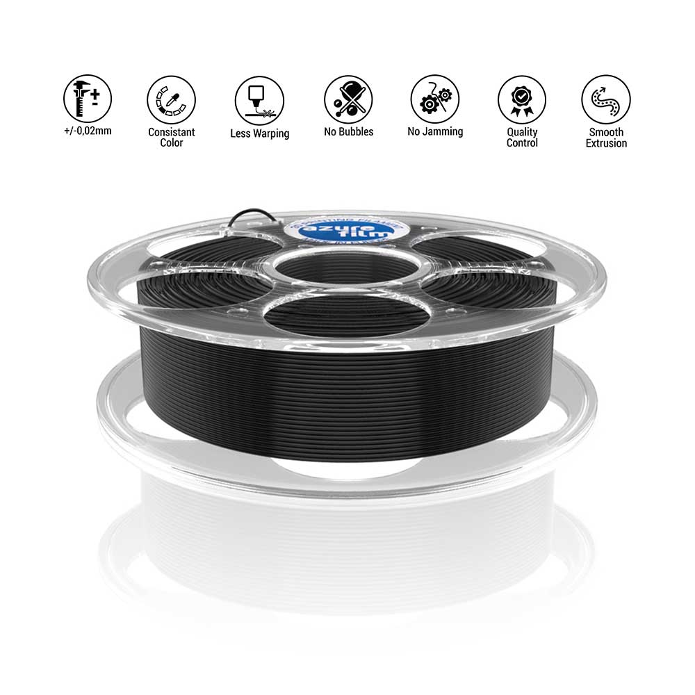 Azurefilm PETG Black 2.1kg 1.75 mm 2 Azurefilm PETG Black 2.1kg 1.75 mm - Billede 2