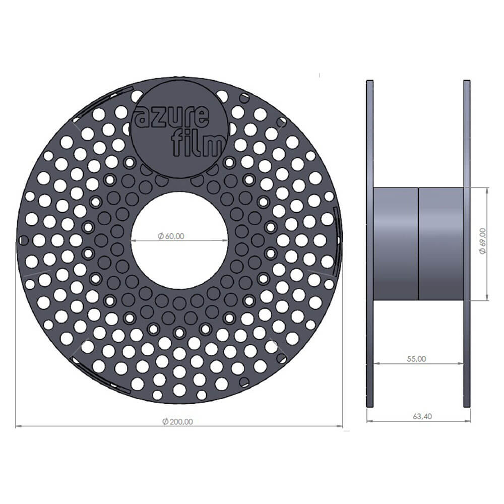 Azurefilm PETG White 1,75 mm 1kg 3 Azurefilm PETG White 1,75 mm 1kg - Billede 3