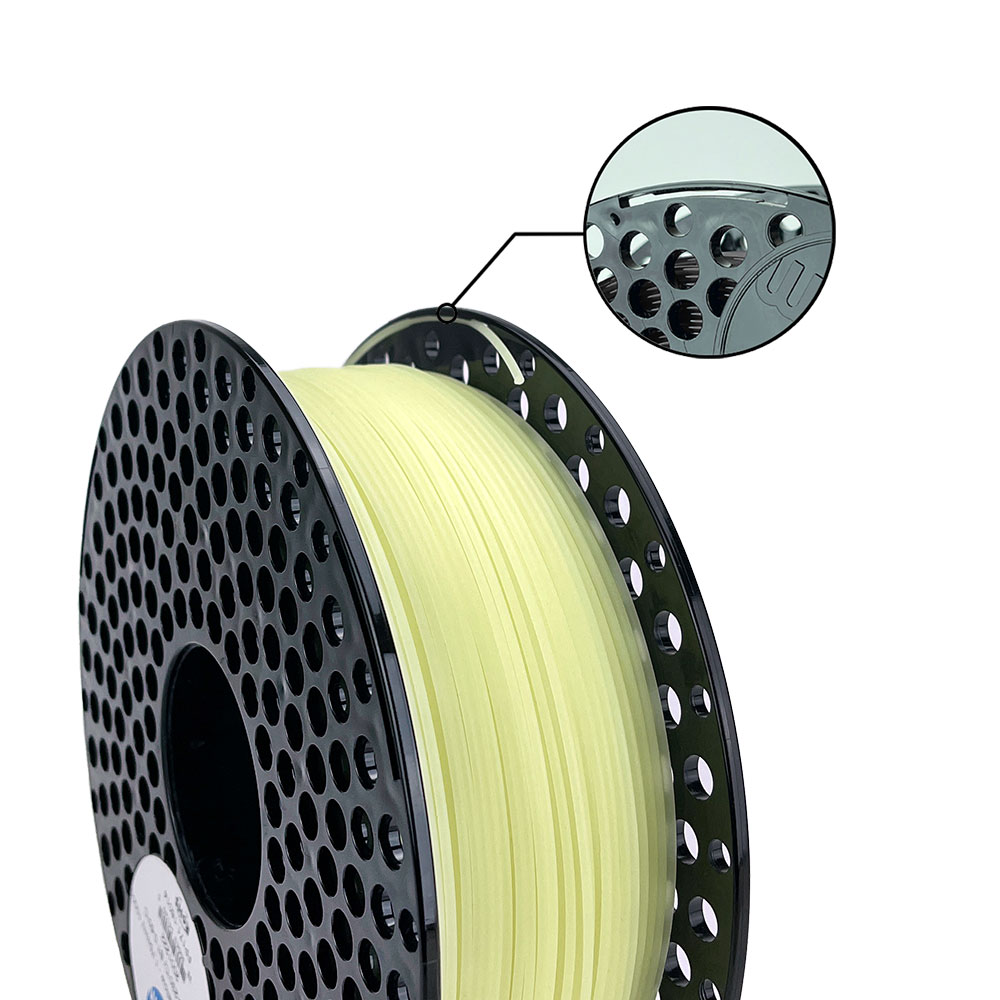 Azurefilm PLA Lumos filament UV Light Yellow 1,75 mm 1kg 2 Azurefilm PLA Lumos filament UV Light Yellow 1,75 mm 1kg - Billede 2
