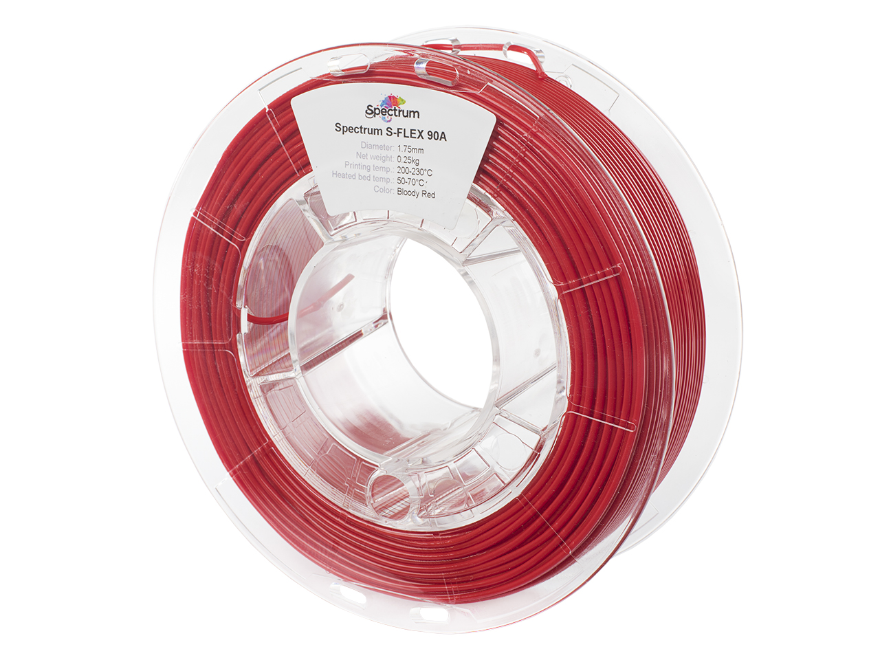 Spectrum Filaments TPU S-Flex 90A BLOODY RED 250g 1.75mm 1 Spectrum Filaments TPU S-Flex 90A BLOODY RED 250g