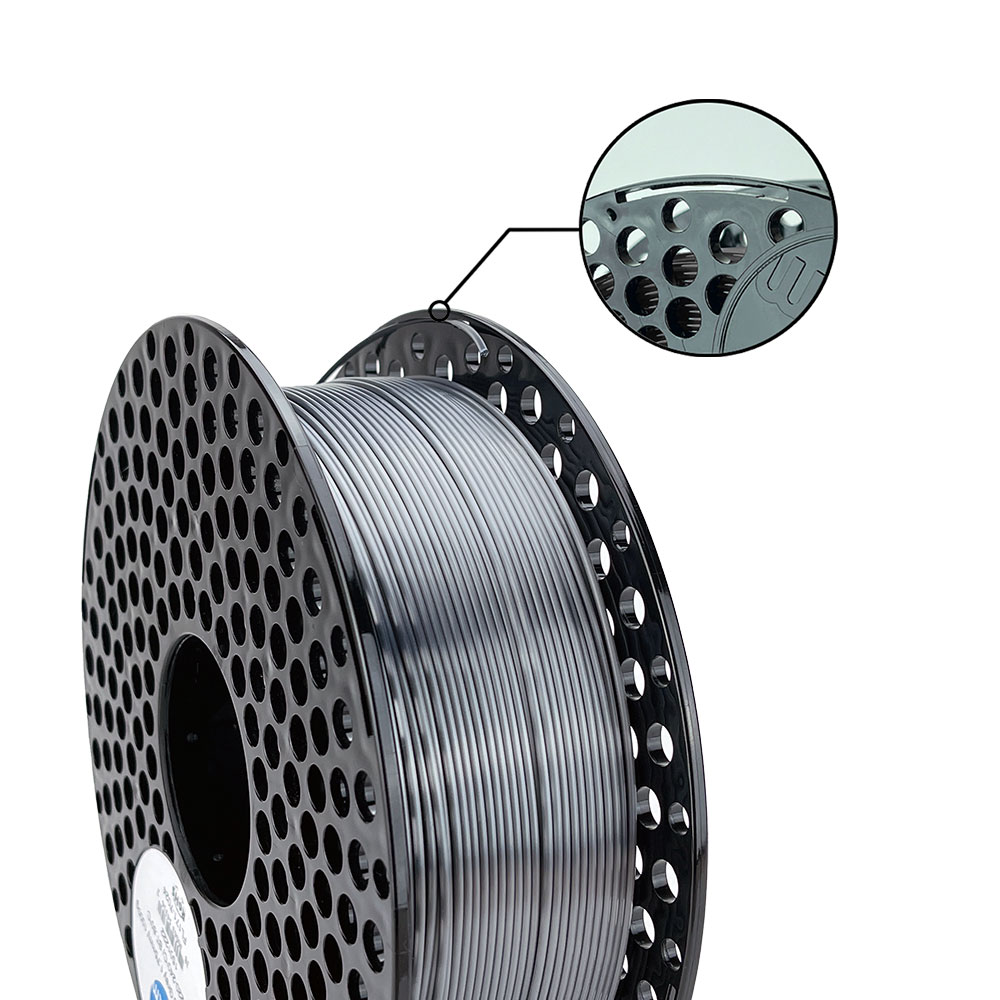 Azurefilm Silk Graphite Grey 1,75 mm 1kg 6 Azurefilm Silk Graphite Grey 1,75 mm 1kg - Billede 6