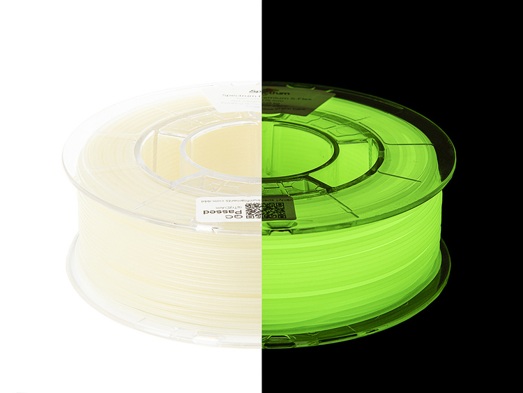 Spectrum Filaments TPU S-Flex 90A Glow in the Dark 0.25kg 1.75mm 1 Spectrum Filaments TPU S-Flex 90A Glow in the Dark