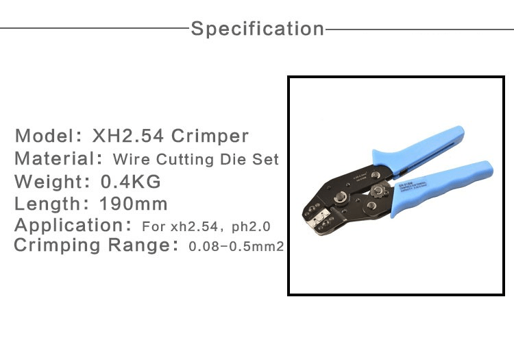 SN-01BM Krympetang til ZH1.5, 2.0PH , 2.5XH, JST, EH, SM, Servo Connector 9 SN 01BM