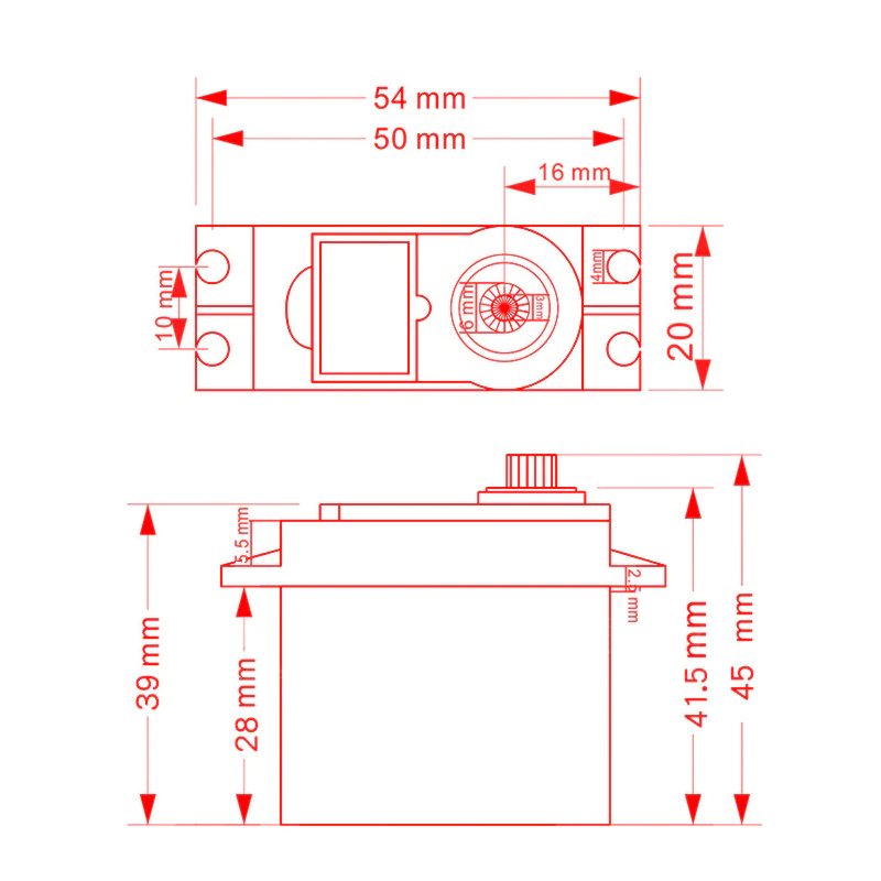 MG995 Servo 4 MG995 Servo - Billede 4