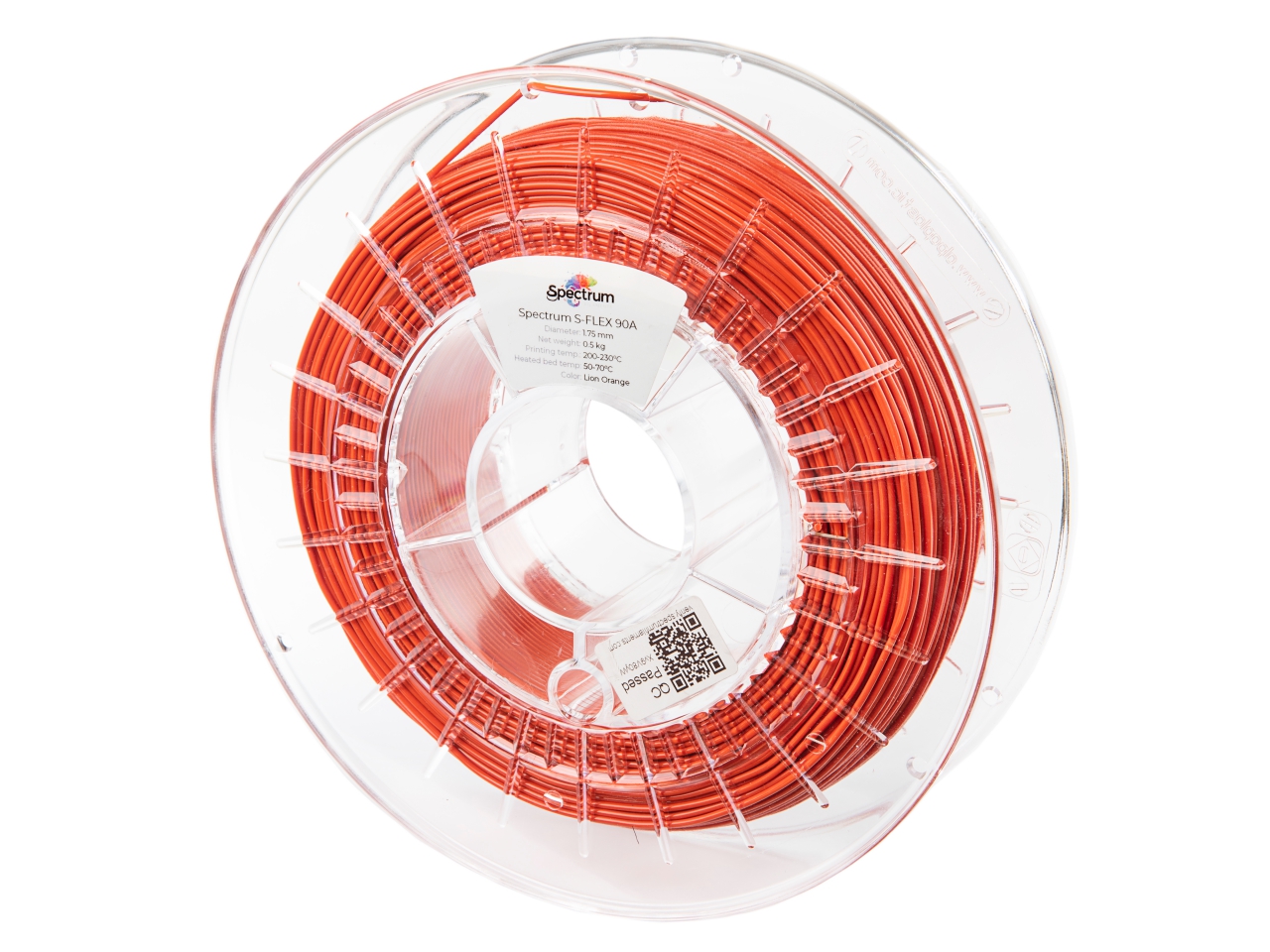 Spectrum Filaments TPU S-Flex 98A LION ORANGE 500g 1.75mm 1 Spectrum Filaments TPU S-Flex 98A LION ORANGE 500g