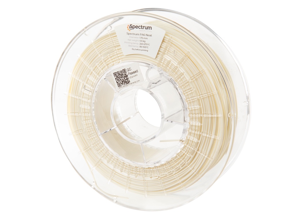Spectrum Filaments PA6 Neat Natural 0.75kg 1 Spectrum Filaments PA6 Neat Natural