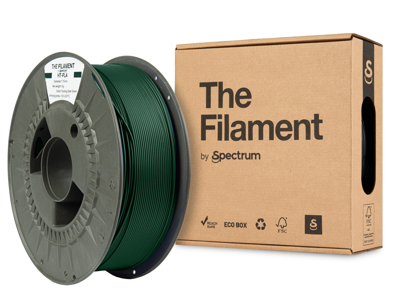 The Filament HT-PLA Tooling Dark Green 1kg 1.75mm 1 The Filament HT-PLA Tooling Dark Green